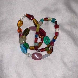 glass bead bracelet set